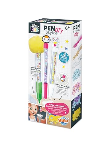 Buki FK008 - DIY-Stift – Kawaii | Personalisierbarer Bleistift für Kinder | Kreatives Geschenk ab 6 Jahren von Buki