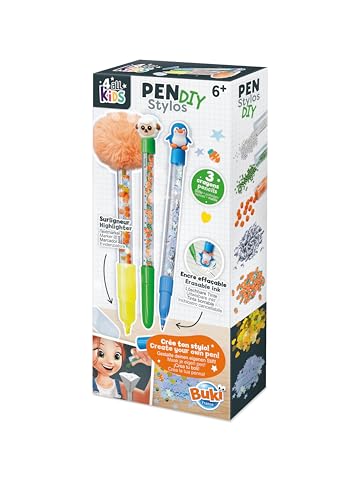 Buki FK009 - DIY-Stift – Tiere | Personalisierbarer Bleistift für Kinder | Kreatives Geschenk ab 6 Jahren von Buki