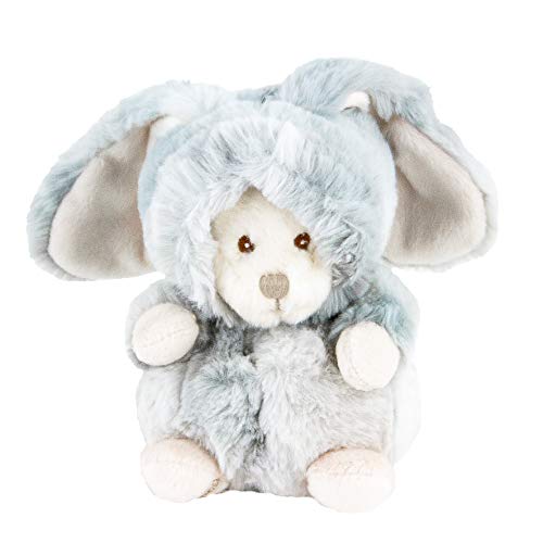 Barbara Bukowski Ziggy Winter Hase grau Verwandlungsbär Teddy 15 cm von Bukowski