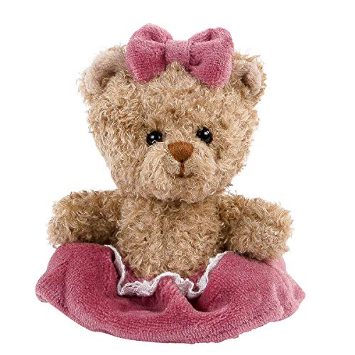 Bukowski - Design of Sweden Teddybär Cupcake Dame braun 10 cm mit Kleid Plüschtier Stofftier Kind Baby Spielzeug von Bukowski