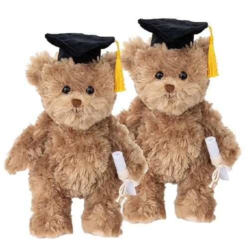 Bukowski Teddybär Graduate 25 cm braun mit Absolventenhut Plüschteddybär von Bukowski