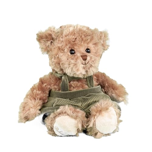 Bukowski Teddybär Jérome 25 cm braun/grün mit Latzhose Plüschteddybär von Bukowski