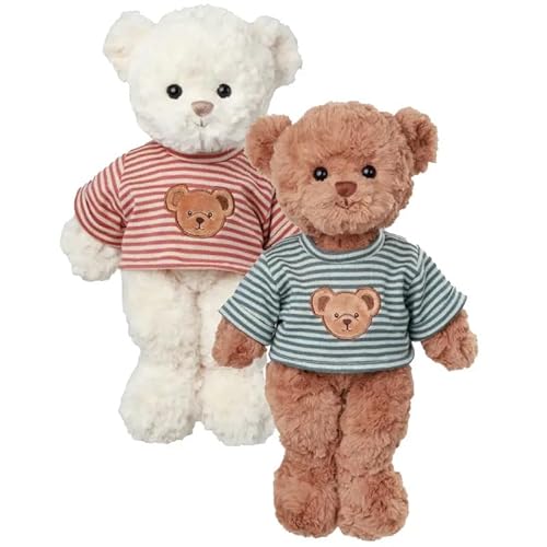 Bukowski Teddybär Joly braun/blau mit T-Shirt 35 cm Plüschteddybär von Bukowski