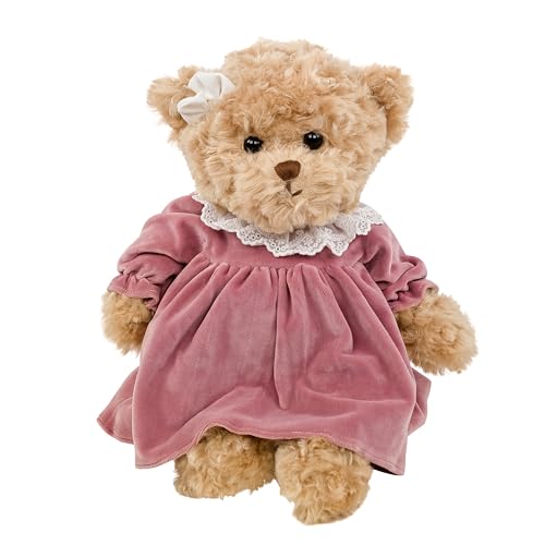 Bukowski Teddybär Lisen altrosa mit Kleid 35 cm Schleife am Kopf von Bukowski