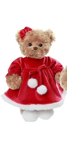 Bukowski Teddybär Louise braun/rot mit Kleid 35 cm Plüschteddybär Bukowski Teddybär Louise braun/rot mit Kleid 35 cm Plüschteddybär von Bukowski