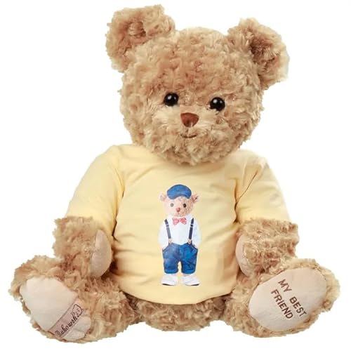 Bukowski Teddybär Mavi Classy My Best Friend braun mit gelbem T-Shirt 50 cm Plüschteddybär Bukowski Teddybär Mavi Classy My Best Friend braun mit gelbem T-Shirt 50 cm Plüschteddybär von Bukowski