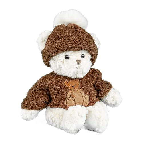 Bukowski Teddybär River 35 cm weiß/braun mit Pullover und Mütze Plüschteddybär Bukowski Teddybär River 35 cm weiß/braun mit Pullover und Mütze Plüschteddybär von Bukowski