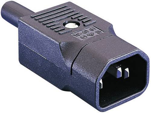 Bulgin PX0686 Kaltgeräte-Steckverbinder PX Stecker, gerade Gesamtpolzahl: 2 + PE 10A Schwarz 1St. von Bulgin