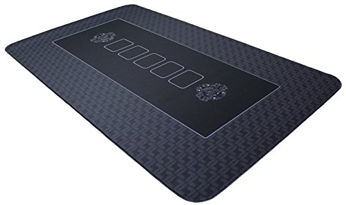 Bullets Playing Cards, Profi Pokermatte schwarz in 100 x 60cm eigenen Pokertisch, Deluxe Pokertuch, Pokerteppich, Pokertischauflage Bullets Playing Cards, Profi Pokermatte schwarz in 100 x 60cm eigenen Pokertisch, Deluxe Pokertuch, Pokerteppich, Pokertischauflage von Bullets Playing Cards