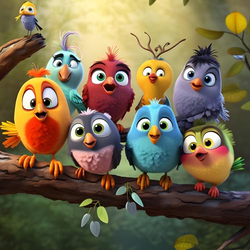 Bullglesup Puzzles für Erwachsene, 1024 Teile, Gruppe von Vögeln, Puzzle mit Poster-Buchstaben auf der Rückseite, einzigartige Teile, passen gut, staubfrei, 49,8 x 49,8 cm Bullglesup Puzzles für Erwachsene, 1024 Teile, Gruppe von Vögeln, Puzzle mit Poster-Buchstaben auf der Rückseite, einzigartige Teile, passen gut, staubfrei, 49,8 x 49,8 cm von Bullglesup