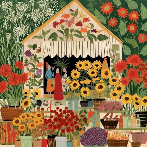 Bullglesup Puzzles für Erwachsene, 1024 Teile, Sommermarkt-Puzzle mit Poster-Buchstaben auf der Rückseite, einzigartige Teile, passen gut, staubfrei, 49,8 x 49,8 cm Bullglesup Puzzles für Erwachsene, 1024 Teile, Sommermarkt-Puzzle mit Poster-Buchstaben auf der Rückseite, einzigartige Teile, passen gut, staubfrei, 49,8 x 49,8 cm von Bullglesup