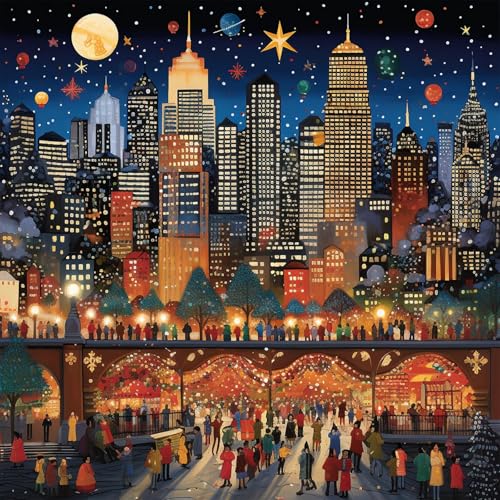 Bullglesup Puzzles für Erwachsene, 1024 Teile, fröhliche Atmosphäre, Puzzle mit Poster-Buchstaben auf der Rückseite, einzigartige Teile, passen gut, staubfrei, 49,8 x 49,8 cm Bullglesup Puzzles für Erwachsene, 1024 Teile, fröhliche Atmosphäre, Puzzle mit Poster-Buchstaben auf der Rückseite, einzigartige Teile, passen gut, staubfrei, 49,8 x 49,8 cm von Bullglesup