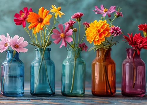 Bullglesup Puzzles für Erwachsene, groß, 777 Teile, eine Reihe von Vasen, Puzzle mit Poster-Buchstaben auf der Rückseite, einzigartige Teile, passen gut, staubfrei, 69,8 x 49,8 cm Bullglesup Puzzles für Erwachsene, groß, 777 Teile, eine Reihe von Vasen, Puzzle mit Poster-Buchstaben auf der Rückseite, einzigartige Teile, passen gut, staubfrei, 69,8 x 49,8 cm von Bullglesup