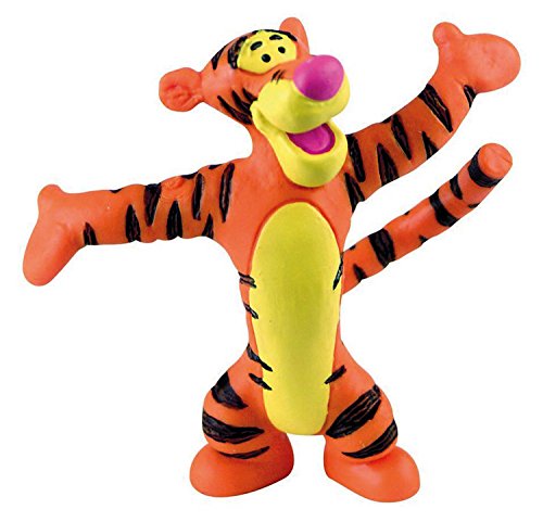 Bullyland 12345 - Spielfigur Tigger aus Walt Disney Winnie Puuh, ca. 7 cm, detailgetreu, ideal als kleines Geschenk für Kinder ab 3 Jahren, Orange von Bullyland