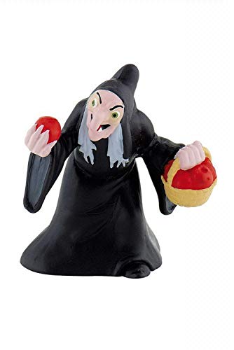 Bullyland 12485 - Spielfigur Die böse Königin aus Walt Disney Schneewittchen, ca. 6,7 cm, detailgetreu, ideal als kleines Geschenk für Kinder ab 3 Jahren, Schwarz von Bullyland