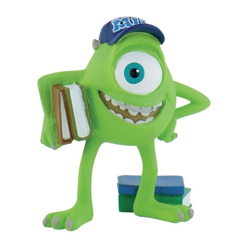 Bullyland 12582 - Spielfigur Mike Glotzkowski aus Disney Pixar Die Monster AG, ca. 6,6 cm, detailgetreu, ideal als kleines Geschenk für Kinder ab 3 Jahren von Bullyland