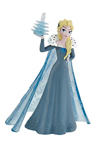 Bullyland 12940 - Spielfigur, Walt Disney Olafs Frozen Adventure, Elsa, liebevoll handbemalte Figur, PVC-frei, tolles Geschenk für Jungen und Mädchen zum fantasievollen Spielen von Bullyland