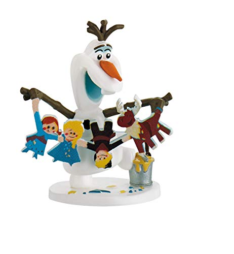 Bullyland 12943 - Disney Olafs Frozen Adventure Spielfigur, Olaf mit Girlande von Bullyland