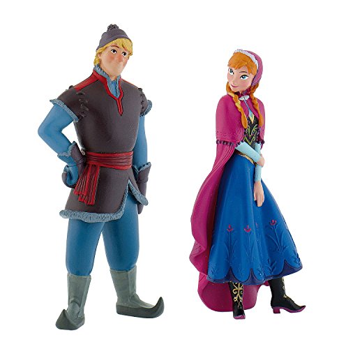 Bullyland 13060 - Spielfigurenset, Walt Disney Frozen Mini, Anna und Kristoff von Bullyland