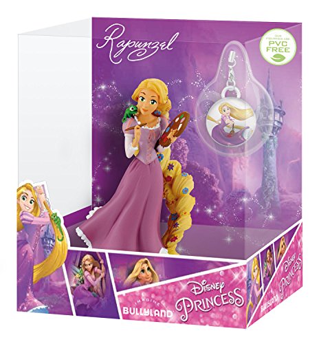 Bullyland 13420 - Spielfigur in Geschenkpackung, Walt Disney Rapunzel mit Schmuckanhänger, ca. 10 cm von Bullyland