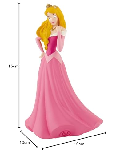 Bullyland 13421 - Spielfigur in Geschenkpackung, Walt Disney Dornröschen, Aurora mit Schmuckanhänger, ca. 10,5 cm von Bullyland