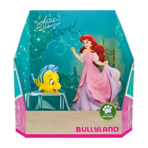 Bullyland 13437 - Spielfiguren Set Arielle und Fabius aus Walt Disney Arielle, die Meerjungfrau, detailgetreu, ideal als kleines Geschenk für Kinder ab 3 Jahren von Bullyland