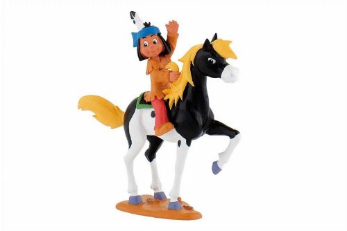 Bullyland 43355 - Spielfigur Indianer Yakari auf seinem Pony Kleiner Donner, ca. 9 cm, detailgetreu, ideal als kleines Geschenk für Kinder ab 3 Jahren von Bullyland