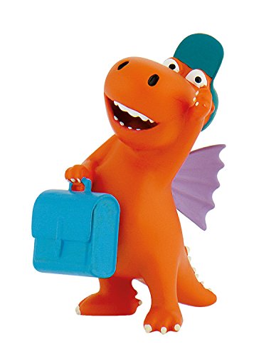 Bullyland 44053 - Spielfigur, kleiner Drache Kokosnuss mit Tasche, ca. 6 cm, bunt von Bullyland