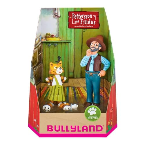 Bullyland 46005 - Spielfiguren Set Pettersson und Findus, detailgetreu, ideal als kleines Geschenk für Kinder ab 3 Jahren von Bullyland