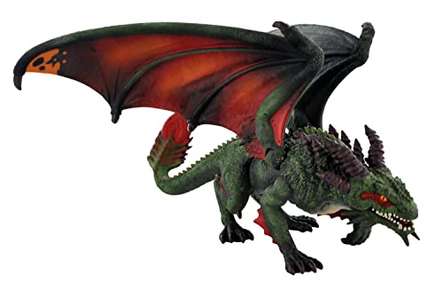 Bullyland 61505 - Spielfigur Walddrache Fafnir, ca. 20,5 cm große Tierfigur, detailgetreu, PVC-frei, ideal als kleines Geschenk für Kinder ab 3 Jahren von Bullyland