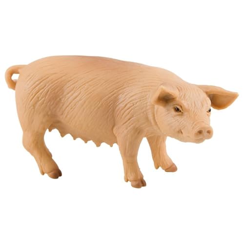 Bullyland 62311 - Spielfigur Hausschwein, ca. 10,2 cm große Tierfigur, detailgetreu, PVC-frei, ideal als kleines Geschenk für Kinder ab 3 Jahren von Bullyland