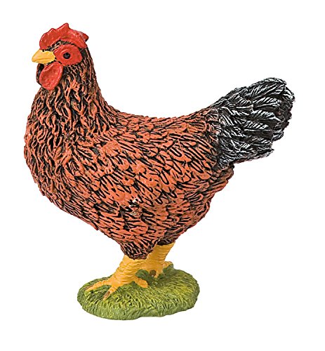 Bullyland 62316 - Spielfigur Huhn braun, ca. 4,6 cm große Tierfigur, detailgetreu, PVC-frei, ideal als kleines Geschenk für Kinder ab 3 Jahren von Bullyland