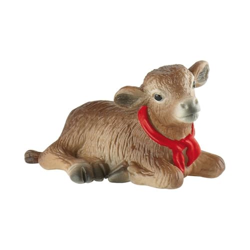 Bullyland 62321 - Spielfigur Alpenkalb Nina, ca. 6,5 cm große Tierfigur, detailgetreu, PVC-frei, ideal als kleines Geschenk für Kinder ab 3 Jahren von Bullyland