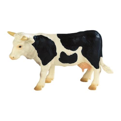 Bullyland 62609 - Spielfigur Kuh Fanny schwarz-weiß gefleckt, ca. 12,2 cm große Tierfigur, detailgetreu, PVC-frei, ideal als kleines Geschenk für Kinder ab 3 Jahren von Bullyland