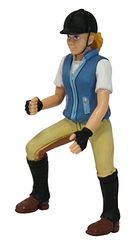 Bullyland 62616 - Spielfigur Reiterin Nina mit sicherem Reithelm, ca. 9,7 cm, detailgetreu, PVC-frei, ideal als kleines Geschenk für Kinder ab 3 Jahren von Bullyland