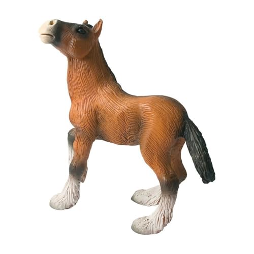 Bullyland 62665 - Spielfigur Shire Horse Fohlen, ca. 9,4 cm, detailgetreu, PVC-frei, ideal als kleines Geschenk für Kinder ab 3 Jahren von Bullyland