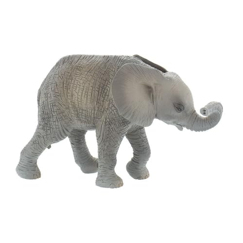 Bullyland 63659 - Spielfigur Afrikanisches Elefantenkalb, ca. 9,8 cm große Tierfigur, detailgetreu, PVC-frei, ideal als kleines Geschenk für Kinder ab 3 Jahren von Bullyland