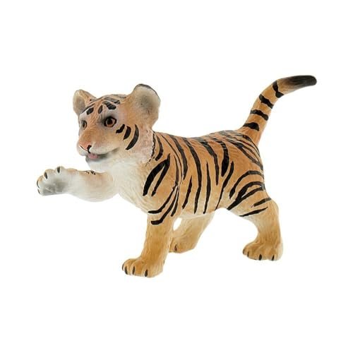 Bullyland 63684 - Spielfigur Tiger Junges, ca. 5,6 cm große Tierfigur, detailgetreu, PVC-frei, ideal als kleines Geschenk für Kinder ab 3 Jahren von Bullyland