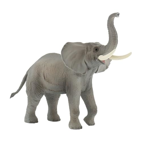 Bullyland 63685 - Spielfigur Afrikanischer Elefant, ca. 21 cm große Tierfigur, detailgetreu, PVC-frei, ideal als kleines Geschenk für Kinder ab 3 Jahren von Bullyland