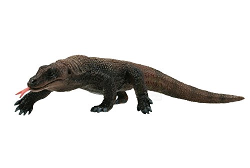 Bullyland 63695 - Spielfigur Komodowaran, ca. 18 cm große Tierfigur, detailgetreu, PVC-frei, ideal als Tortenfigur und kleines Geschenk für Kinder ab 3 Jahren von Bullyland