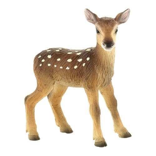 Bullyland 64448 - Spielfigur Hirschkalb, ca. 6,3 cm große Tierfigur, detailgetreu, PVC-frei, ideal als kleines Geschenk für Kinder ab 3 Jahren von Bullyland