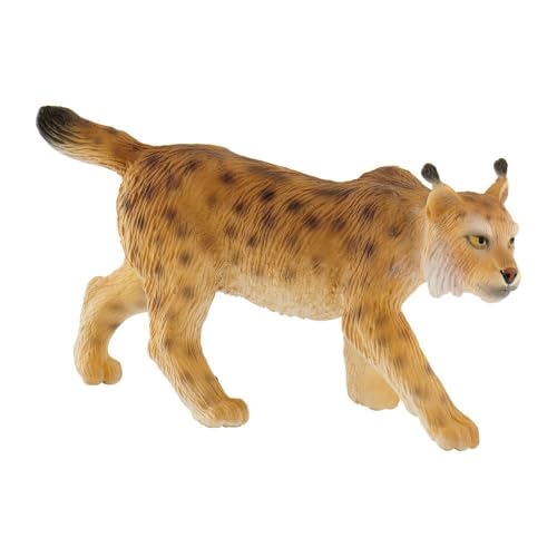 Bullyland 64449 - Spielfigur Luchs, ca. 8,9 cm große Tierfigur, detailgetreu, PVC-frei, ideal als kleines Geschenk für Kinder ab 3 Jahren von Bullyland