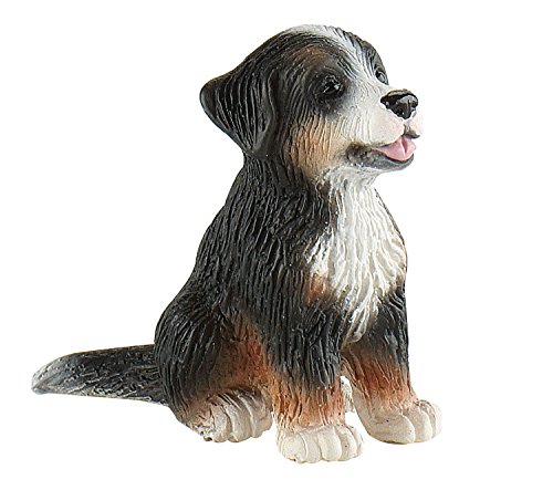 Bullyland 65437 - Spielfigur Berner Sennenhund Welpe Joy, ca. 4 cm große Tierfigur, detailgetreu, PVC-frei, ideal als kleines Geschenk für Kinder ab 3 Jahren von Bullyland