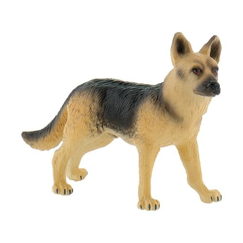 Bullyland 65448 - Spielfigur Schäferhund Rex, ca. 9,4 cm große Tierfigur, detailgetreu, PVC-frei, ideal als kleines Geschenk für Kinder ab 3 Jahren von Bullyland