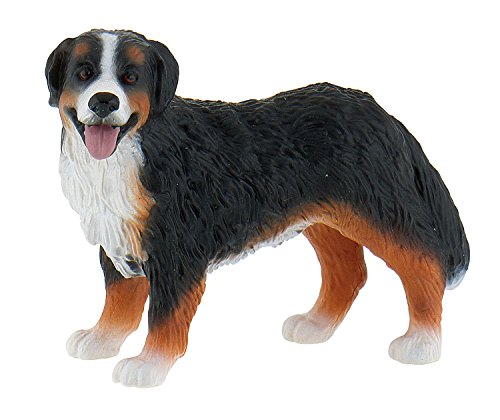 Bullyland 65449 - Spielfigur Berner Sennenhund, ca. 6,8 cm große Tierfigur, detailgetreu, PVC-frei, ideal als kleines Geschenk für Kinder ab 3 Jahren von Bullyland