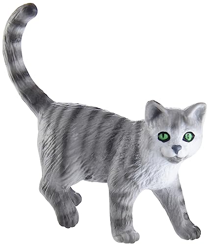 Bullyland 66363 - Spielfigur Kartäuserkatze Minka, ca. 7,1 cm große Tierfigur, detailgetreu, PVC-frei, ideal als kleines Geschenk für Kinder ab 3 Jahren von Bullyland