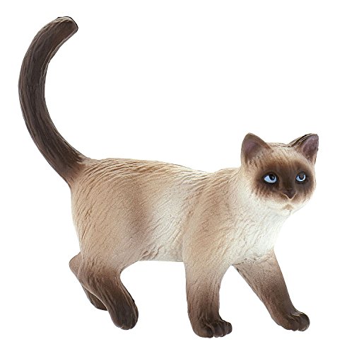 Bullyland 66370 - Spielfigur Hauskatze Kimmy, ca. 7,1 cm große Tierfigur, detailgetreu, PVC-frei, ideal als kleines Geschenk für Kinder ab 3 Jahren von Bullyland