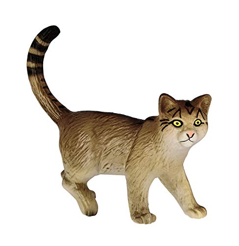 Bullyland 66373 - Spielfigur Wildkatze, ca. 7,1 cm große Tierfigur, detailgetreu, PVC-frei, ideal als kleines Geschenk für Kinder ab 3 Jahren von Bullyland