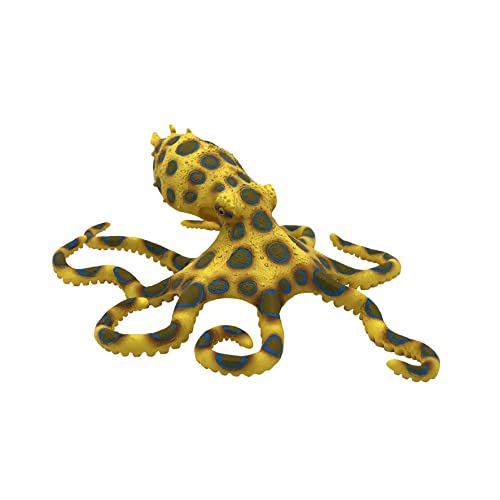 Bullyland 67510 - Spielfigur Blau-Ring Oktopus, ca. 13,8 cm große Tierfigur, detailgetreu, PVC-frei, ideal als kleines Geschenk für Kinder ab 3 Jahren von Bullyland