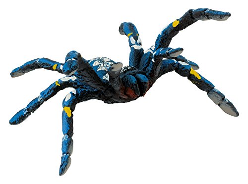 Bullyland 68459 - Spielfigur Blaue Ornamentvogelspinne, ca. 9,8 cm große Tierfigur, detailgetreu, PVC-frei, ideal als kleines Geschenk für Kinder ab 3 Jahren von Bullyland